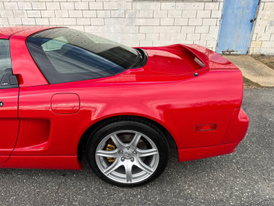 2005 Acura NSX in New Formula Red over Tan