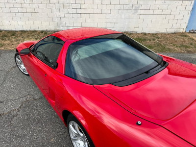2005 Acura NSX in New Formula Red over Tan