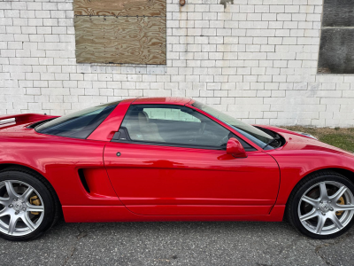 2005 Acura NSX in New Formula Red over Tan