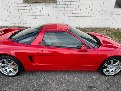 2005 Acura NSX in New Formula Red over Tan