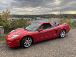 2005 Acura NSX in New Formula Red over Tan