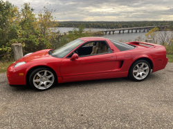 2005 Acura NSX in New Formula Red over Tan