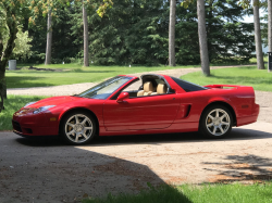 2005 Acura NSX in New Formula Red over Tan