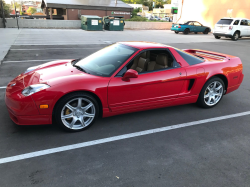 2005 Acura NSX in New Formula Red over Tan