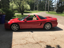 2005 Acura NSX in New Formula Red over Tan