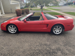 2005 Acura NSX in New Formula Red over Tan