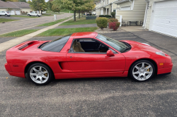 2005 Acura NSX in New Formula Red over Tan