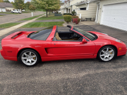 2005 Acura NSX in New Formula Red over Tan
