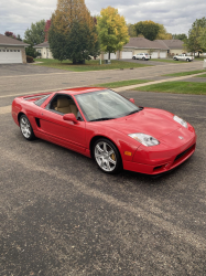 2005 Acura NSX in New Formula Red over Tan