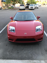 2005 Acura NSX in New Formula Red over Tan