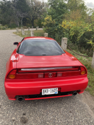 2005 Acura NSX in New Formula Red over Tan