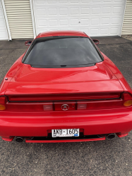 2005 Acura NSX in New Formula Red over Tan
