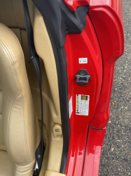 2005 Acura NSX in New Formula Red over Tan