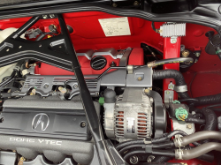 2005 Acura NSX in New Formula Red over Tan