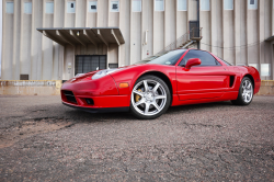 2005 Acura NSX in New Formula Red over Tan