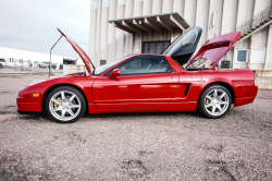 2005 Acura NSX in New Formula Red over Tan