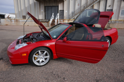 2005 Acura NSX in New Formula Red over Tan