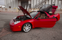 2005 Acura NSX in New Formula Red over Tan