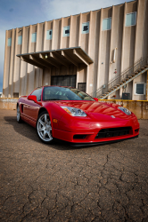 2005 Acura NSX in New Formula Red over Tan