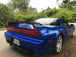 2005 Acura NSX in Long Beach Blue over Blue