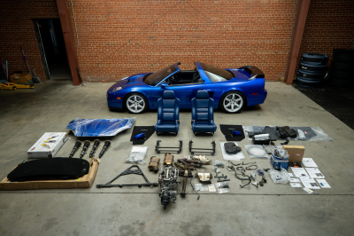 2005 Acura NSX in Long Beach Blue over Blue