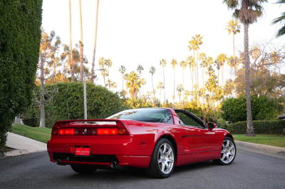 2005 Acura NSX in New Formula Red over Black