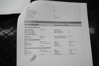 2005 Acura NSX in New Formula Red over Black