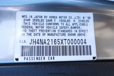 1999 Acura NSX in Kaiser Silver over Black