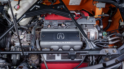 2004 Acura NSX in Imola Orange over Orange