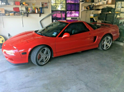 1997 Acura NSX in Formula Red over Black