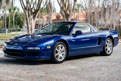1997 Acura NSX in Monte Carlo Blue over Black