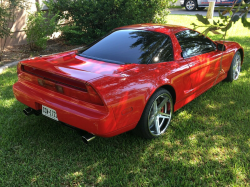 1997 Acura NSX in Formula Red over Black