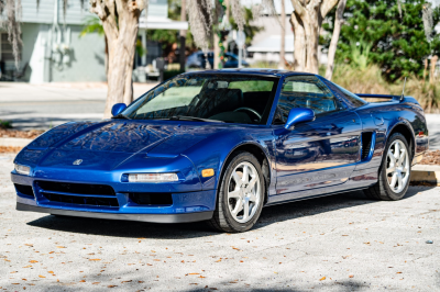 1997 Acura NSX in Monte Carlo Blue over Black
