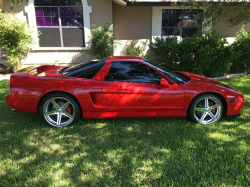 1997 Acura NSX in Formula Red over Black