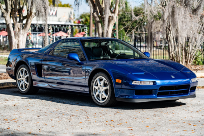 1997 Acura NSX in Monte Carlo Blue over Black