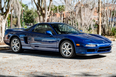 1997 Acura NSX in Monte Carlo Blue over Black