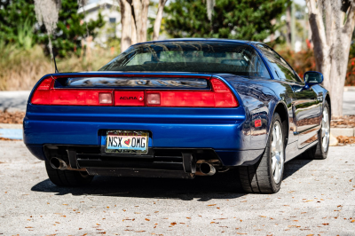 1997 Acura NSX in Monte Carlo Blue over Black