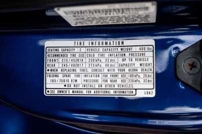 1997 Acura NSX in Monte Carlo Blue over Black