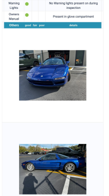 1997 Acura NSX in Monte Carlo Blue over Black