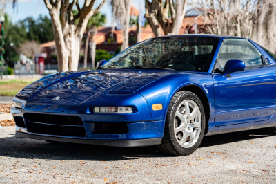 1997 Acura NSX in Monte Carlo Blue over Black