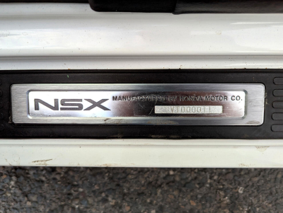 1997 Acura NSX in Grand Prix White over Black