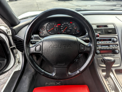 1997 Acura NSX in Grand Prix White over Black