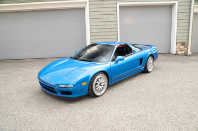 2000 Acura NSX in Monaco Blue over Black