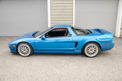 2000 Acura NSX in Monaco Blue over Black