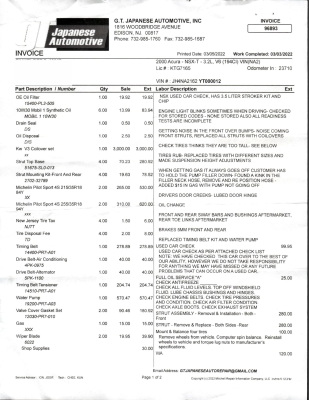 2000 Acura NSX in Monaco Blue over Black