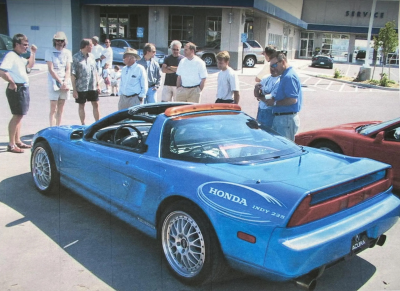 2000 Acura NSX in Monaco Blue over Black