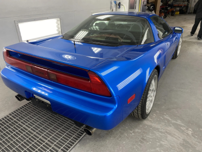 2000 Acura NSX in Monaco Blue over Black