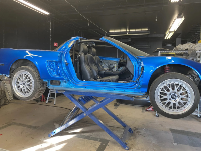 2000 Acura NSX in Monaco Blue over Black