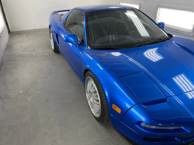 2000 Acura NSX in Monaco Blue over Black