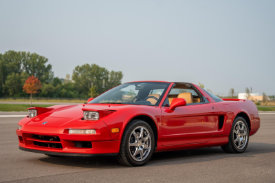 1996 Acura NSX in Formula Red over Tan